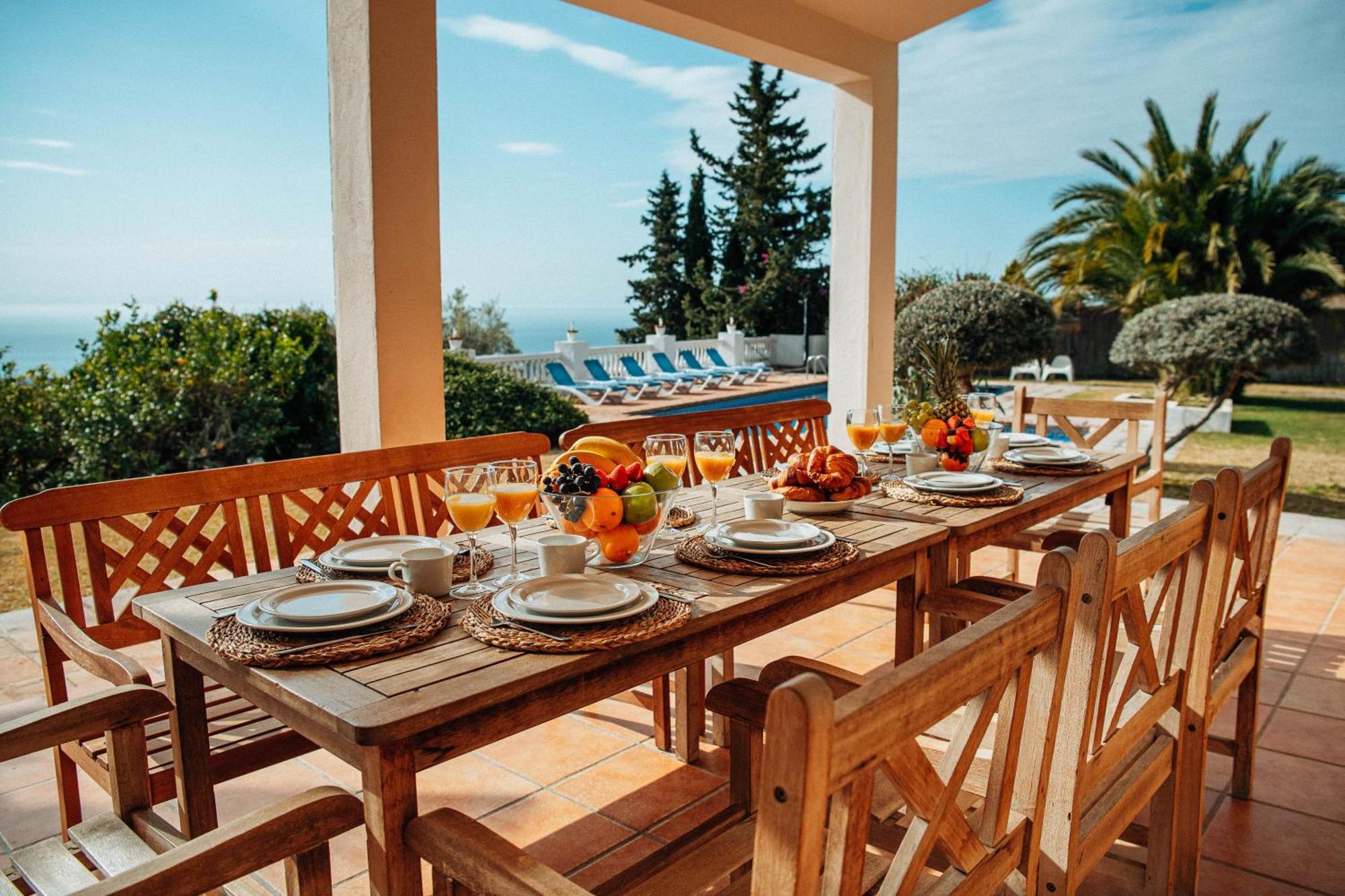 Gran Villa Con Vistas Al Mar Y Piscina Privada มาลากา ภายนอก รูปภาพ